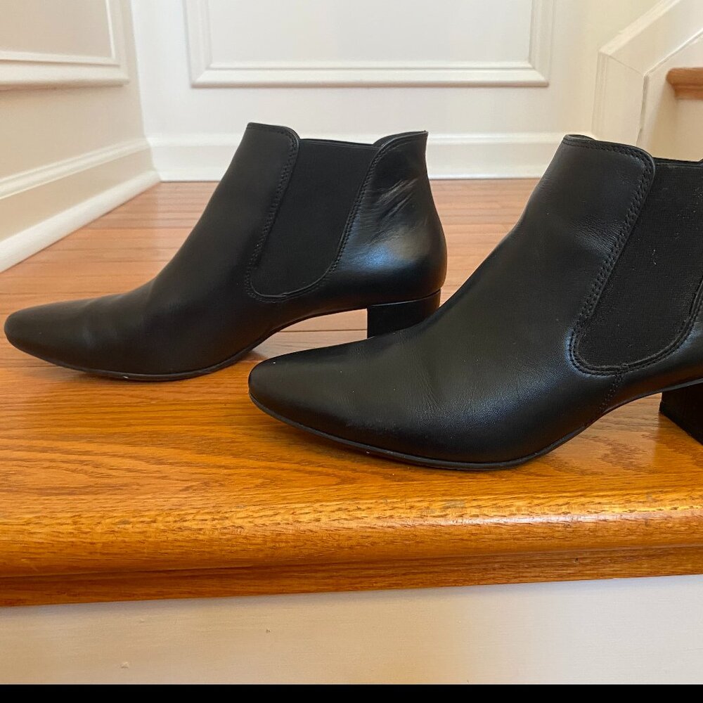 Paul Green Black Leather Booties